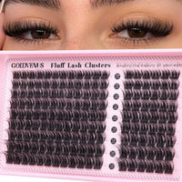 Thumbnail for Image 4 of G-Fuller lash cluster for the product Goddvenus Fluffy Lash Clusters Natural D Curl Cluster Eyelash Extensions