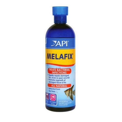 MelaFix Antibacterial Fish Remedy 16 oz Bottle (Treats 948 Gallons) by API