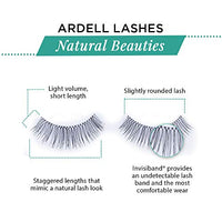 Thumbnail for Image 4 of Ardell Natural Lashes False Eyelashes Beauties - Black, Full Volume, Lightweight, Reusable Strip Lashes for Natural Look, 4 Pack