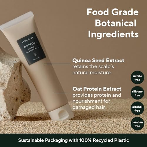 Image 3 of AROMATICA Quinoa Protein Hair Mask Treatment (5.41oz / 160ml)