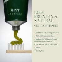 Thumbnail for Image 3 of Plus Ultra Organic Fluoride-Free Gel Toothpaste in Aluminum Tube 4.7oz (Pack of 1)