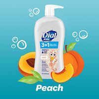 Thumbnail for Image 4 of Dial Kids All-in-1 Body + Hair + Bubble Bath, Peach Scent, 32 Fl Oz, Pack of 2