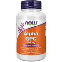 Thumbnail for Now Foods Alpha GPC 300 Mg 60 Vcaps