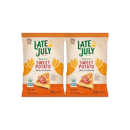 Image 1 of Default Title for the product Late July Organic Multigrain Sweet Potato Tortilla Chips, 7.5 Oz Pack of 2