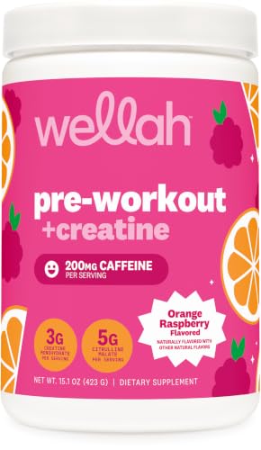 Image 5 of Orange Raspberry for the product Wellah Pre-Workout + Creatine Powder