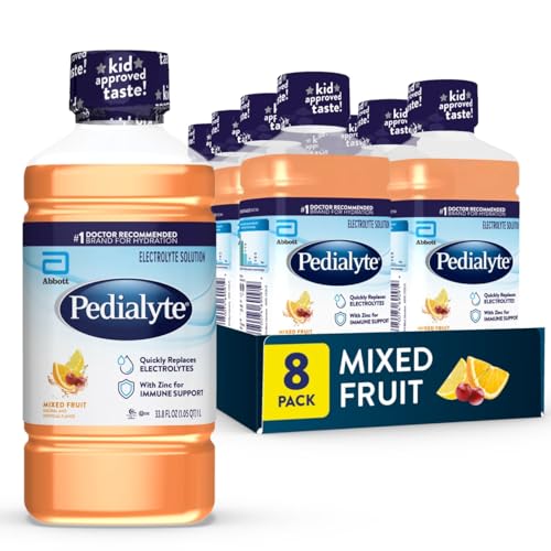 Image 9 of Mixed Fruit / 33.8 Fl Oz (Pack of 8) for the product Pedialyte Electrolyte Drink
