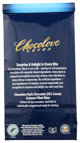 Image 2 of Chocolove Organic Dark Chocolate Coconut Bites, 3.5 OZ
