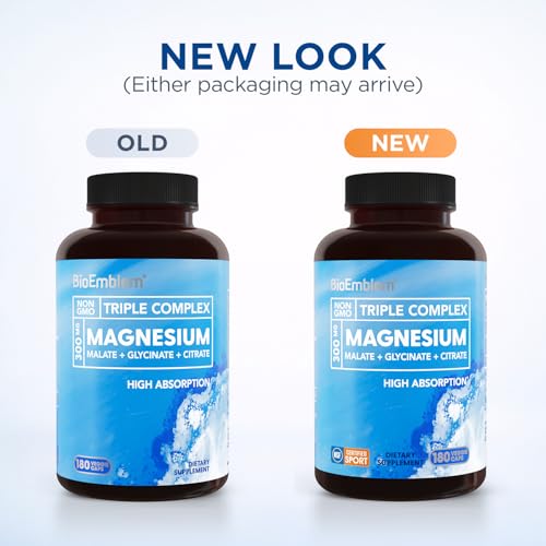 Image 2 of BioEmblem Triple Magnesium Complex, 300 mg Per Serving, 180 Capsules