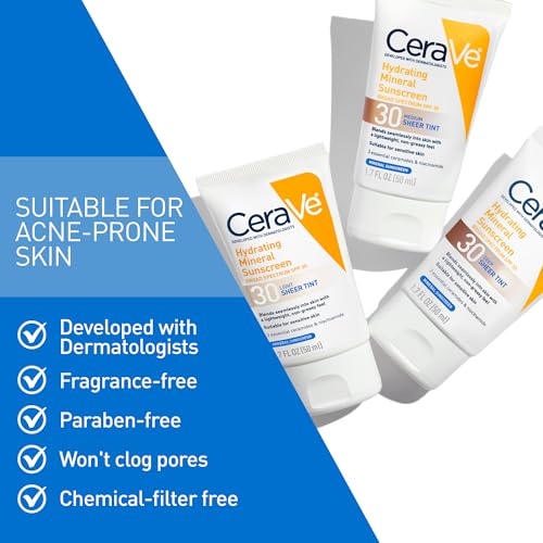 Image 7 of CeraVe Tinted Sunscreen for Face Mineral SPF 30 Moisturizer