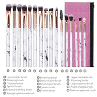 Thumbnail for Image 4 of DUAIU Eye Makeup Brushes 16Pcs Set with Pink Cosmetic Bag