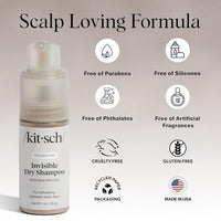 Thumbnail for Image 7 of Kitsch Volumizing Rice Protein Dry Shampoo Powder Pump - Invisible 1oz