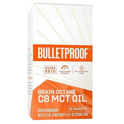 Bulletproof Brain Octane C8 MCT Oil Packets 7.5 Oz