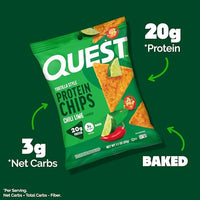 Thumbnail for Image 3 of Quest Nutrition Chili Lime Tortilla Style Protein Chips, 1.1 oz (Pack of 12)