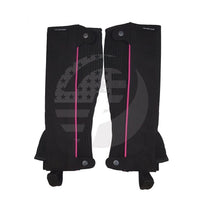 Thumbnail for Image 17 of Half Chaps Horse Riding Equestrian Unisex Adult S/M/L/XL Synthetic Amara Leather Black,Red,Pink,Sky Blue,Orange