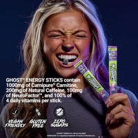 Thumbnail for Image 5 of GHOST Sugar-Free Energy Drink Packets, Warheads Sour Berry, 24 To Go Sticks