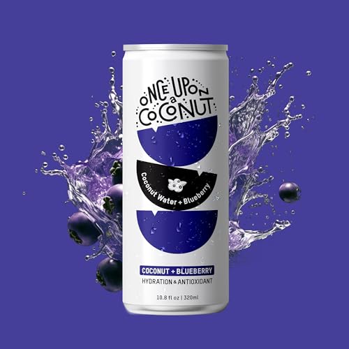 Image 4 of ONCE UPON A COCONUT Premium Blueberry Coconut Water - 10.8 Fl Oz (Pack of 12)