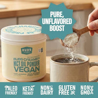 Thumbnail for Image 4 of BUBS Naturals MCT Oil Powder - Premium MCT Oil & Keto Coffee Creamer - 10.6 oz