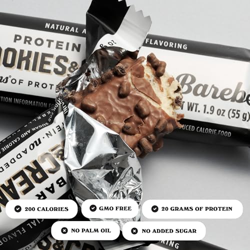 Image 3 of BAREBELLS Protein Bars Cookies & Cream - 12 Count, 20g High Protein Treats