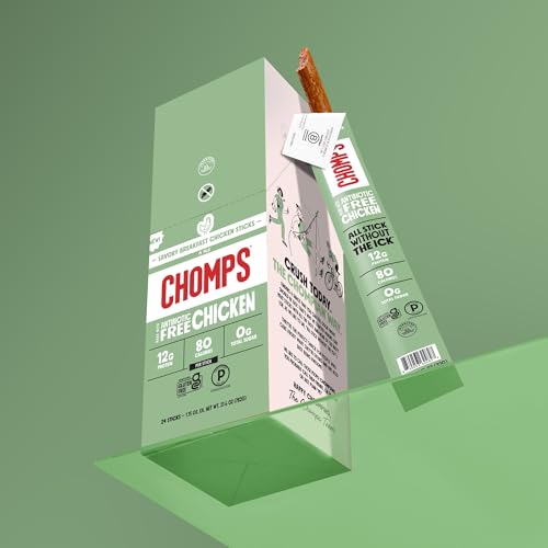 Image 7 of Chomps Savory Breakfast Chicken Protein Snack Stick 24ct