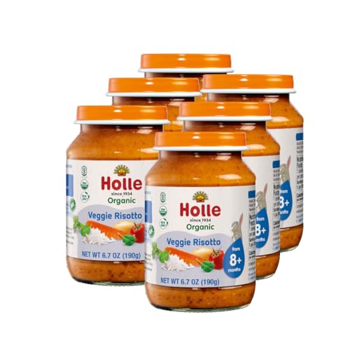 Image 1 of Default Title for the product Holle Organic Vegetable Risotto Baby Food Jars, 6 x 6.7 oz