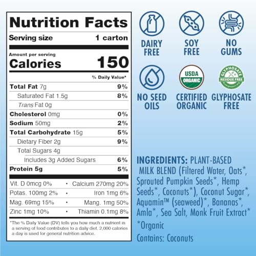 Image 3 of Kiki Milk Plant Based Milk - The Starter Kit - 2x Chocolate Milk 8oz & 2x Organic Original Kiki Milk 8oz
