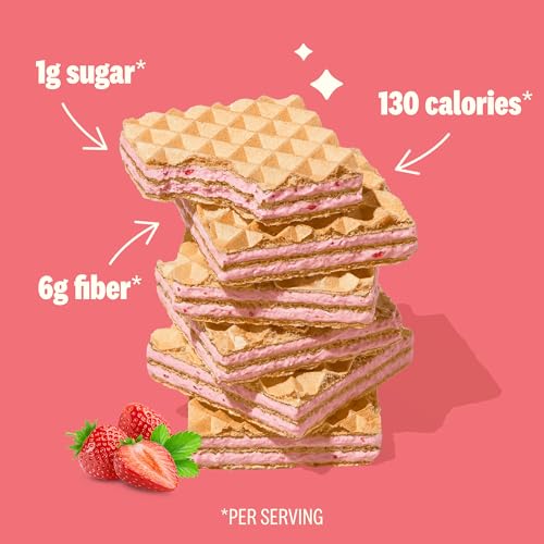 Image 5 of RIP VAN Strawberry Wafer Cookies, 1g Sugar, 16 Count