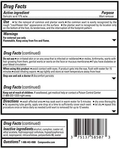 Image 7 of Compound W Fast Acting Gel .25 Oz