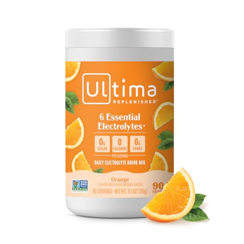 Image 4 of Orange / 90 servings (Pack of 1) for the product Ultima Replenisher Electrolyte Powder Drink Mix