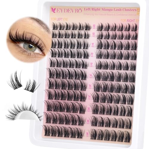 Image 1 of Default Title for the product EYDEVRO Manga Lash Clusters Wispy Eyelash Clusters Natural Cat Eye Lashes