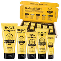 Thumbnail for Image 1 of Default Title for the product Bee Bald Premium Gift Set for Bald Men, Full 5-Step Routine (5 Piece Kit)