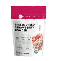 Thumbnail for Image 1 of 4 Ounce (Pack of 1) for the product Kate Naturals Organic Freeze Dried Strawberry Powder for Baking (4oz)