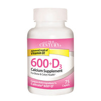 Thumbnail for 21st Century Calcium 600 + Vitamin D 3 75 Caplets