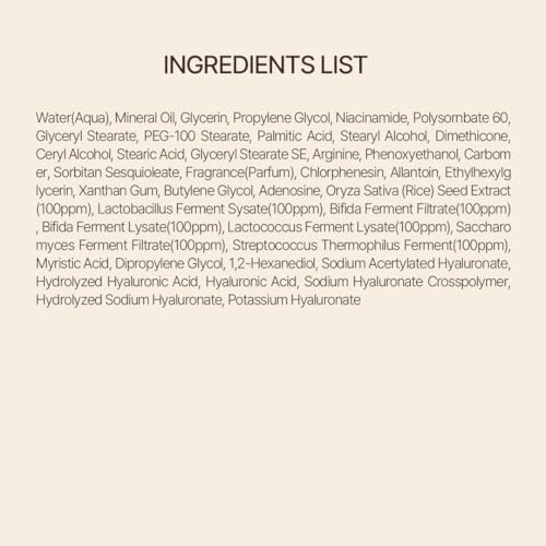 Image 2 of FARMSTAY Rice & Bifida Face Cream, Hydrating Rice Moisturizer with Niacinamide, 4.05 Fl. Oz.