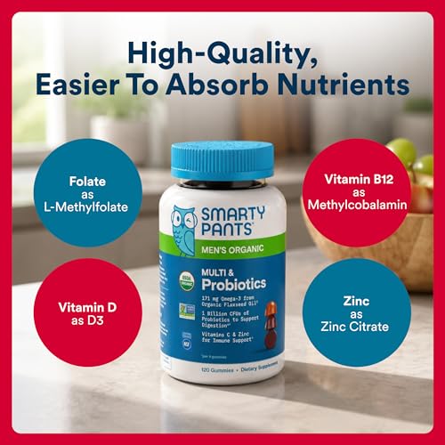 Image 6 of SmartyPants Multivitamin for Men Organic Gummies 120 Count