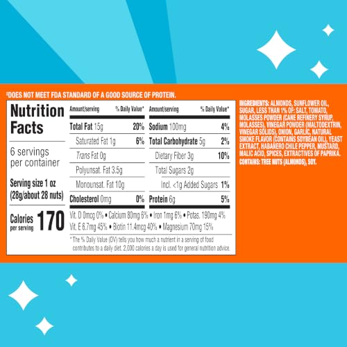 Image 2 of Blue Diamond Almonds Habanero BBQ Snack Nuts, 6 oz, Pack of 1