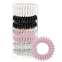 Thumbnail for Image 5 of Watercolor / 8 Count (Pack of 1) for the product Kitsch Spiral Hair Ties for Women