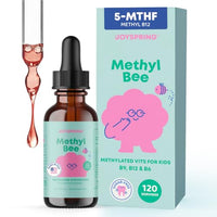 Thumbnail for Image 1 of 1 Fl Oz (Pack of 1) for the product JoySpring MethylBee Kids Methylfolate Drops, Berry, 30 Servings, 3+