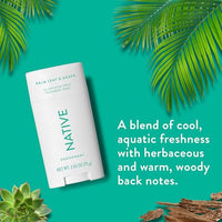 Thumbnail for Image 5 of Native Deodorant Contains Naturally Derived Ingredients, 72 Hour Odor Control, Deodorant for Women and Men, Aluminum Free, Palm Leaf & Agave 2.65oz, 2.65 Ounce (Pack of 12)