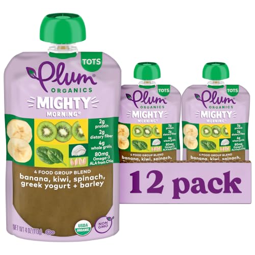 Image 1 of Default Title for the product Plum Organics +12 Months Organic Baby Food Pouches, 4 oz, 12 Pack