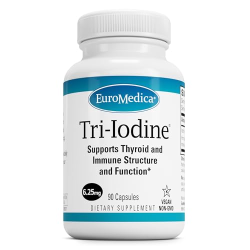 Image 1 of Default Title for the product EuroMedica Tri-Iodine - Thyroid Health & Hormone Balance - 90 Count