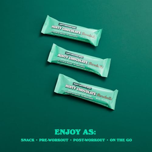 Image 6 of BAREBELLS Soft Protein Bars Minty Chocolate - 12 Count, 16g High Protein Treats