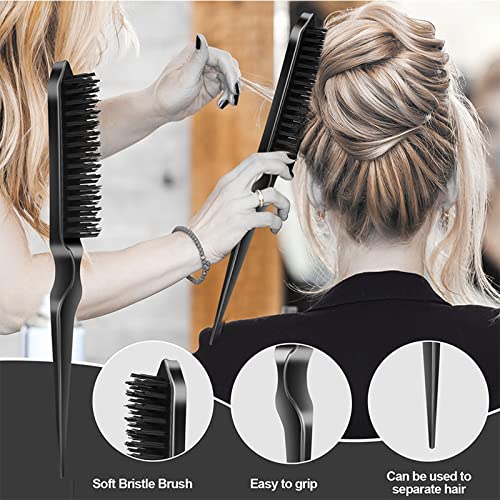 Image 5 of SWEET VIEW 3Pcs Slick Back Hair Brush