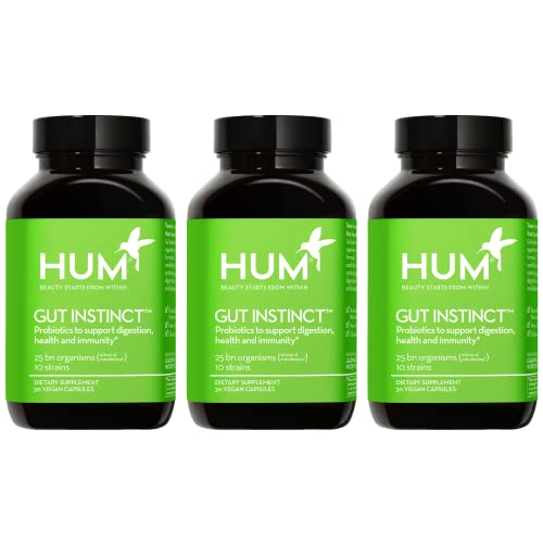 Image 2 of 90-Day Supply for the product HUM Gut Instinct Daily Probiotic, Digestive & Immune Support, 30 Count