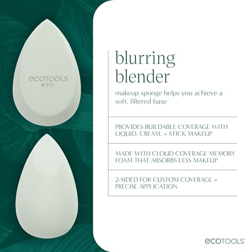 Image 4 of EcoTools Blend + Blur Makeup Brush and Sponge Duo
