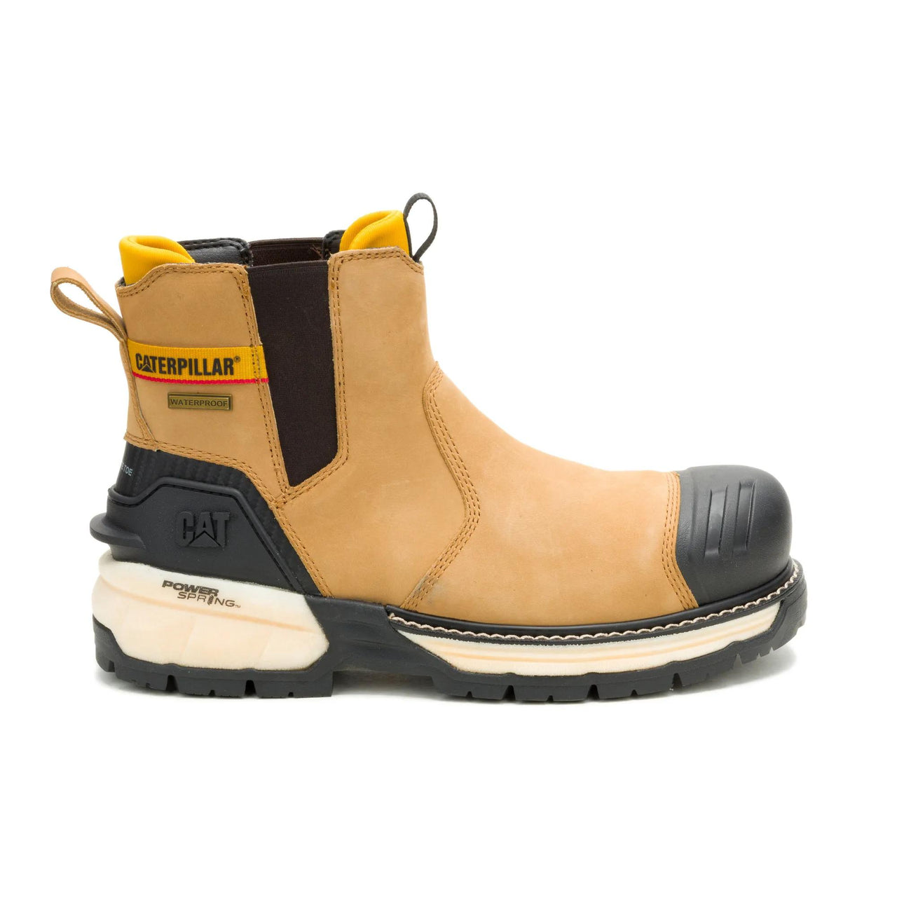 CAT Men's Excavator ft Power Spring Technology Chelsea Waterproof Composite Toe Work Boot