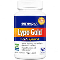 Thumbnail for Image 3 of 240 Count for the product Enzymedica Lypo Gold Enzyme Supplement for Fat Digestion