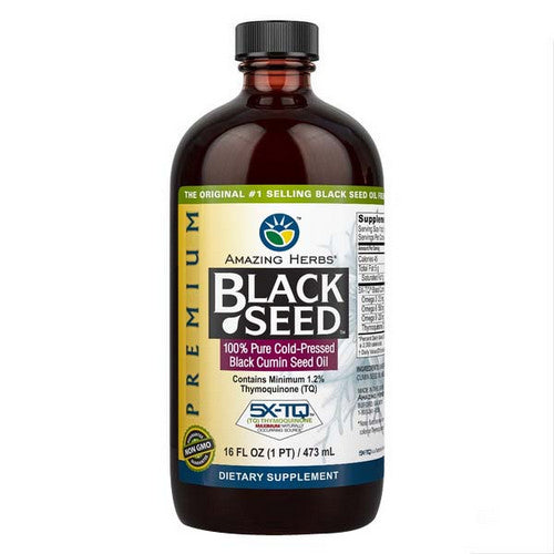 Amazing Herbs Black Seed Oil 16 oz