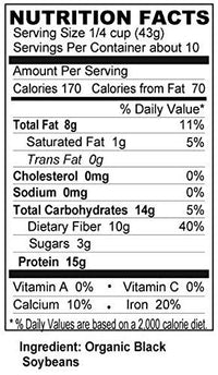 Thumbnail for Image 3 of Shiloh Farms Organic Black Soybeans 2 pack - 15 ounce each
