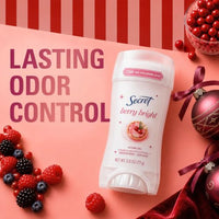 Thumbnail for Image 4 of Secret Antiperspirant Deodorant for Women, Berry Bright Scent, 2.6 oz