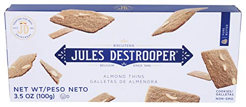 Image 1 of Default Title for the product Jules Destrooper Almond Thins, Non-GMO, Kosher Dairy - 3.5 Oz, Pack of 12